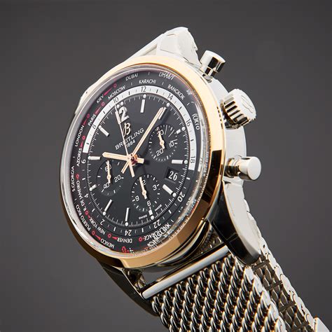 breitling transocean chronograph unitime pilot.